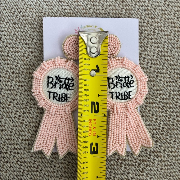 Pink Beaded Bride Tribe Earrings 5 pairs - Picture 8 of 9